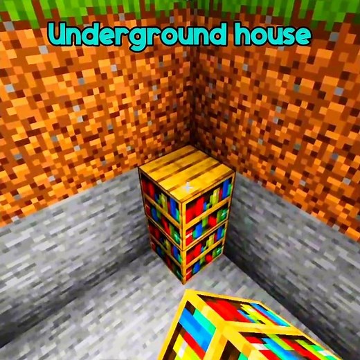 Underground house tutorial... #minecraft #edit #tutorial