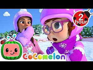 Kids Go Skiing! Fun Winter Sports ❄️⛷️| CoComelon Nursery Rhymes & Songs | Kids Learning