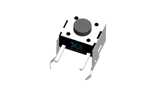 轻触开关带支架2脚/侧按复位按钮开关/复位侧按式按键开关/自复位开关侧按90度/侧按支架开关/