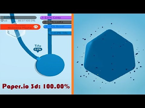 Paper.io 3d World Record Hack Map Control: 100.00%