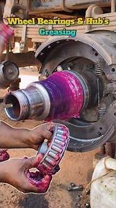 Wheel Bearings & Hub's Greasing #wheelgreasing #shorts #ytshorts #shortsfeed #santoshpattimistry
