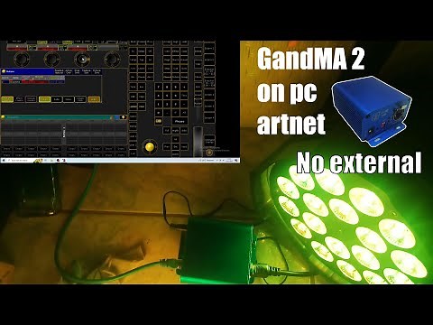 setup dmx artnet with GrandMA2 3.1.2.5
