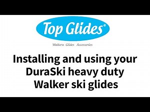 Installing and using your DuraSki heavy duty walker ski glides