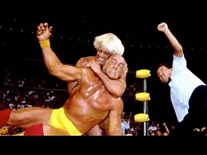 Hulk Hogan vs Ric Flair:WCW World Heavyweight Champion WCW Bash At The Beach 1994