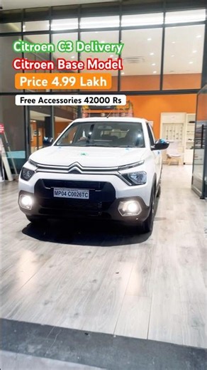 New Citroen C3 Live Delivery | Citroen C3X Base Model Best Compact Car ✅ #c3x #citroenc3x
