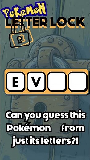 Just its Letters EV: Pokémon Letter Lock Challenge!