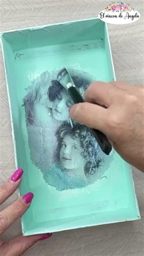 Haciendo decoupage #Reciclaje #diy #decoupage #manualidades #craft