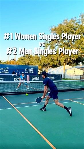 The greatest female player in pickleball history, Anna Leigh Waters, took on the current No. 2 men’s player, Hunter Johnson, in a friendly. Battle of the Sexes, Volume 1 goes to Hunter, 11–1. 💪🏼 | The Kitchen - Pickleball