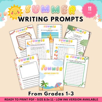 Summer Writing Prompts | Creative Writing Prompts | Summer Activties for Kids