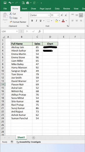 REPT Chart in Excel 😀 #exceltips #exceltricks #exceltutorial #Excel | computernotion