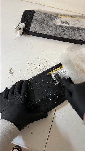 DIY Euro Sun Visor | How To Remove Sun Visor Airbag Sticker #bmw #shorts #diy