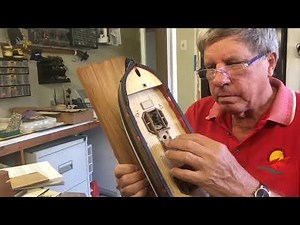 HMS Granado. Video 17. Installing the rudder.