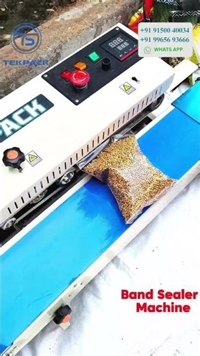 Band Sealer Machine Demo pouch packing machine