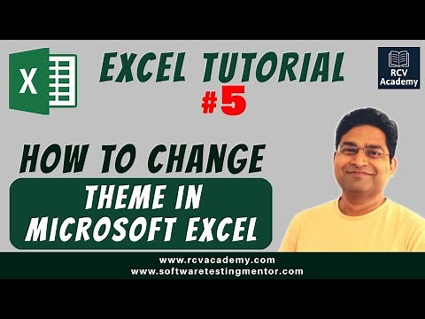 Excel Tutorial #5 - How to Change Theme in Microsoft Excel