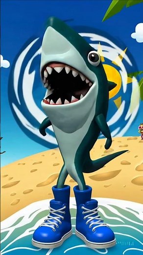 Sneaker Shark vs Jet Goose 😂 | Crazy AI Cartoon