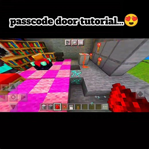 Minecraft passcode door 🚪😍.... #minecraftbuilds #minecraft #viral #viralshort #viralvideo #gaming