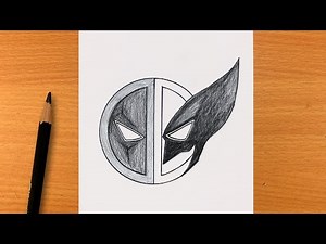How to draw Deadpool & Wolverine Logo | Deadpool and Wolverine's drawing | easy tutorial