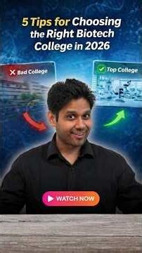 5 Tips for Choosing the Right Biotech College in 2026