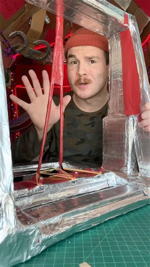 I made bigger bologna cardboard catapult.
