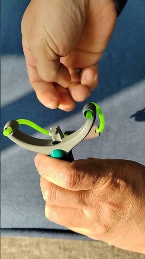 A 3D-printed slingshot