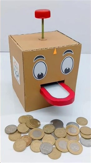 DIY Funny Coin Bank | Easy Cardboard Craft #craft #5minutecrafts #papercraft