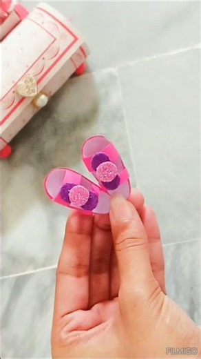 Easy Mini Doll Shoes Tutorial | Nesh DIY Crafts #diy #asmr #satisfying #shorts #craft #minecraft