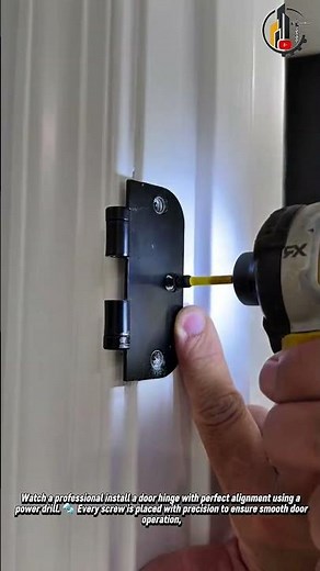 Perfect Door Hinge Installation 🔩 #DIY #Woodworking