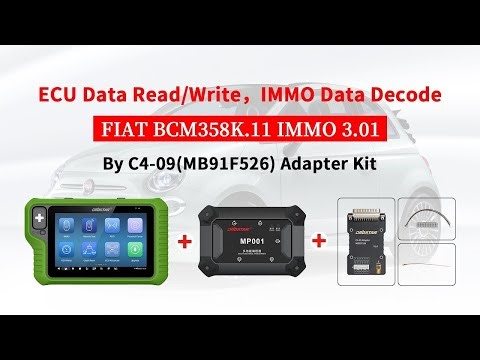 OBDSTAR G3 Read Write FIAT BCM 358K.11 IMMO 3.01 Data with C4-09 (MB91F526) Adapter Kit- OBDII365