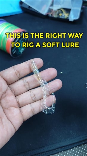 How to Rig a Soft Lure the Right Way #fishing #softlure #fishinghack
