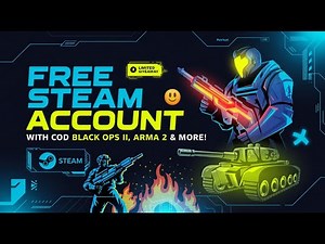 🚀 FREE Steam Account with COD Black Ops II, Arma 2 & More! 🎮