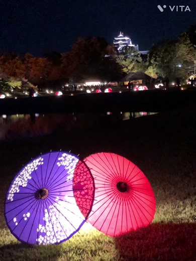 岡山後楽園 夜間特別開園の幻想的な秋