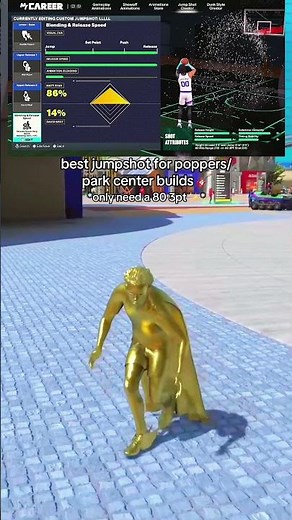Best Jumpshot For Poppers/Park Center Builds ✨#nba2k26 #2k26 #2k