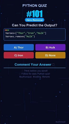 Python Quiz #101 — Can You Predict the Output? #shorts #python
