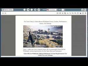 Fix Tom Clancy’s Ghost Recon Wildlands errors/crashes/performance issues/not starting