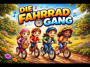 🚲 Kinder Fahrrad Song – Die Fahrrad-Gang | Kinder Fahrrad Lied zum Mitsingen