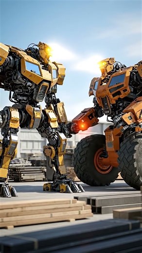 Crane Bot vs Dump Truck Bot ⚙️ Epic Lift Clash