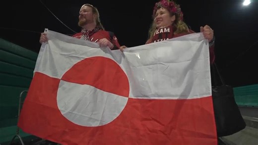 Fans who raised Greenland flag at US-Denmark Olympic hockey game say it was pro-European gesture