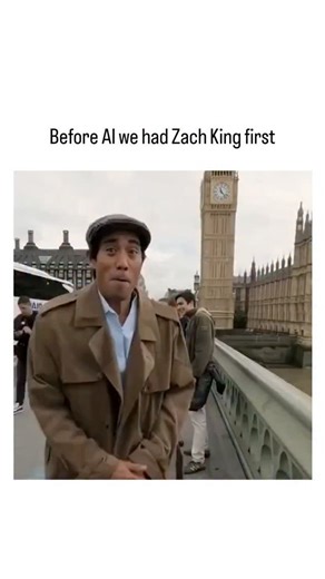 education.decodee01 on Instagram: "The post showcases a compilation of Zach King's early 2010s video illusions, using clever editing to mimic magic—such as extracting Big Ben from a coat or animating a painted Golden Gate Bridge—predating AI-generated visuals by over a decade. With 67,000 likes and 1.3 million views in two days, it evokes nostalgia for human creativity, contrasting King's manual techniques with today's AI tools that often replicate similar effects. Replies praise King as a pione