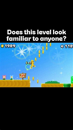 Familiar level in new super mario bros 2