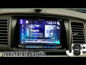2005 TOYOTA Corolla radio removal/ pioneer install