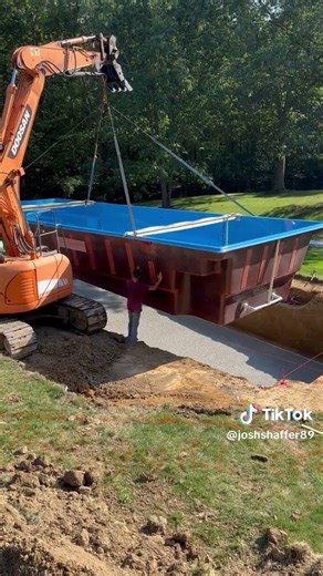Satisfying Inground Pool Drop: Precision Excavator Work