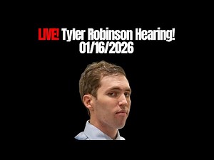 🔴LIVE! Tyler Robinson Hearing! 01/16/2026