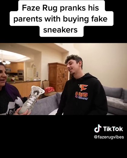 Faze Rug Pranks Parents with Fake Sneakers Purchase