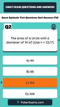 Gmat Aptitude Test Questions And Answers Pdf