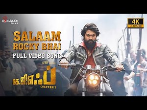 Salaam Rocky Bhai - Full Video Song (4K) | KGF Chapter 1 - Tamil | Yash, Srinidhi | Hombale Films