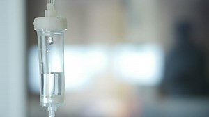 IV fluid dripping in a hospital - Free Stock Video