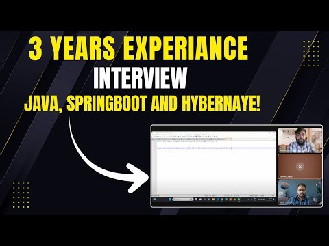 Java Backend Developer Interview | 3 Years Experience | Java, SpringBoot and Hibernate!