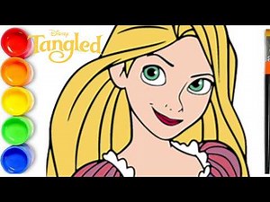 How to draw Princess Rapunzel Tangled | RAPUNZEL DRAWING from TANGLED