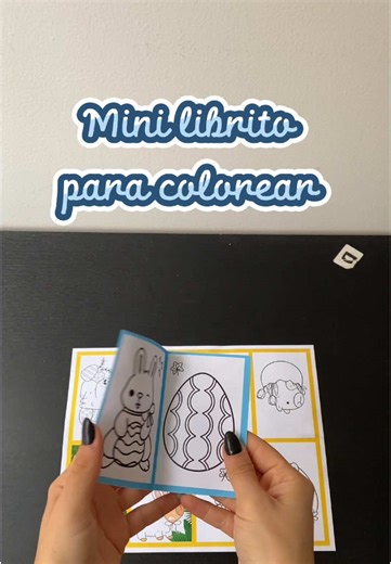 Mini Librito para Colorear: Actividades de Semana Santa
