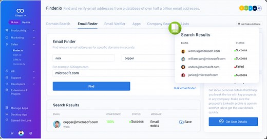 RocketReach Alternative | Finder.io